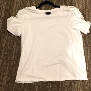 Ruffled sleeve whimsical tshirt